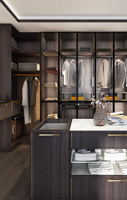 整木衣帽間、浴室櫃